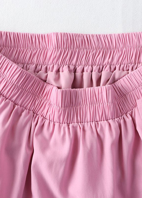 Vogue Green Asymmetrical Elastic Waist Ruffled Bow a Line Skirt Summer