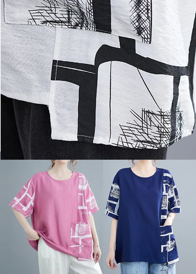 French White O-neck Cotton Beach Tanks Short Sleeve