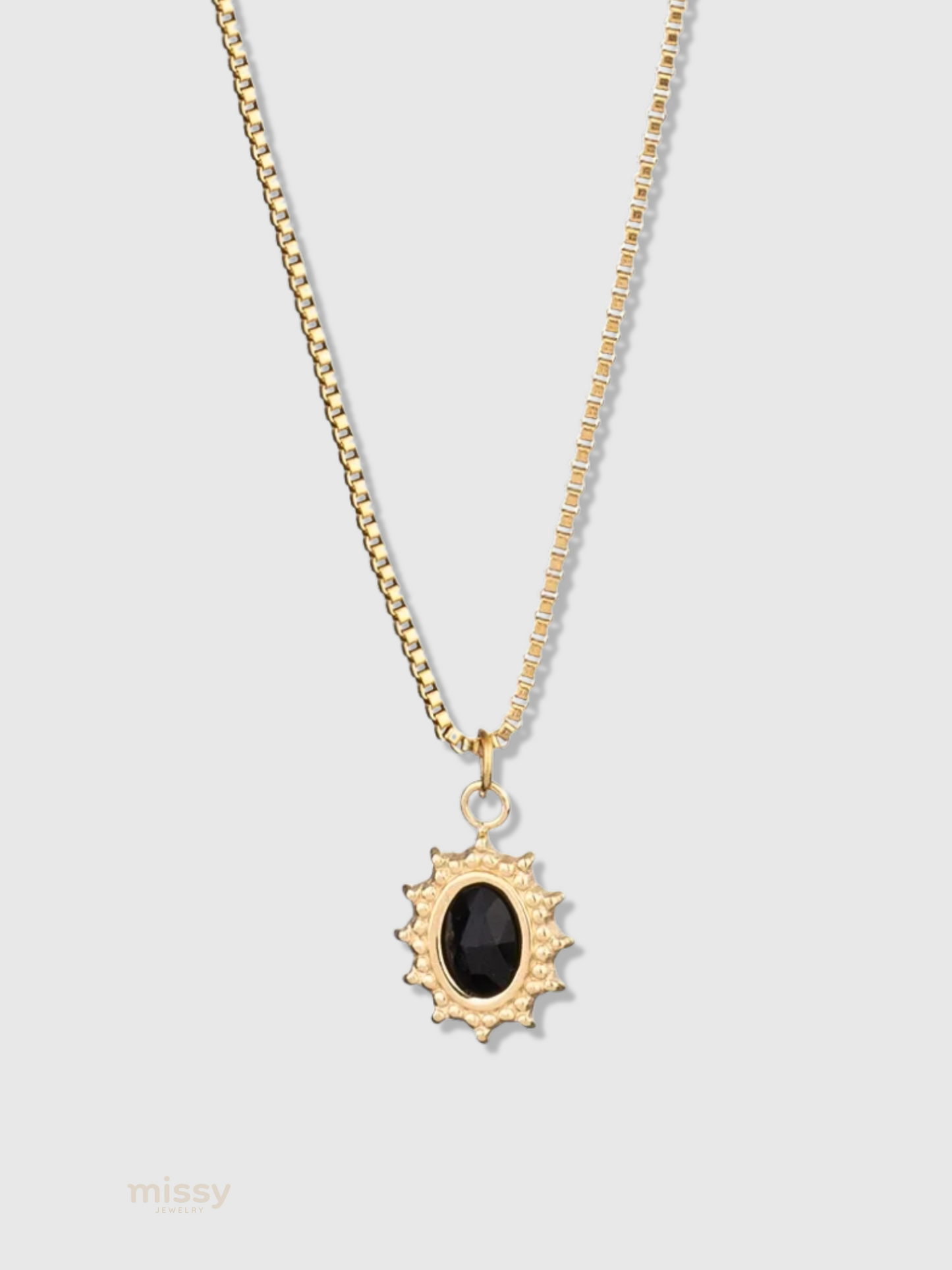 Rue Natural Stone Pendant Necklace