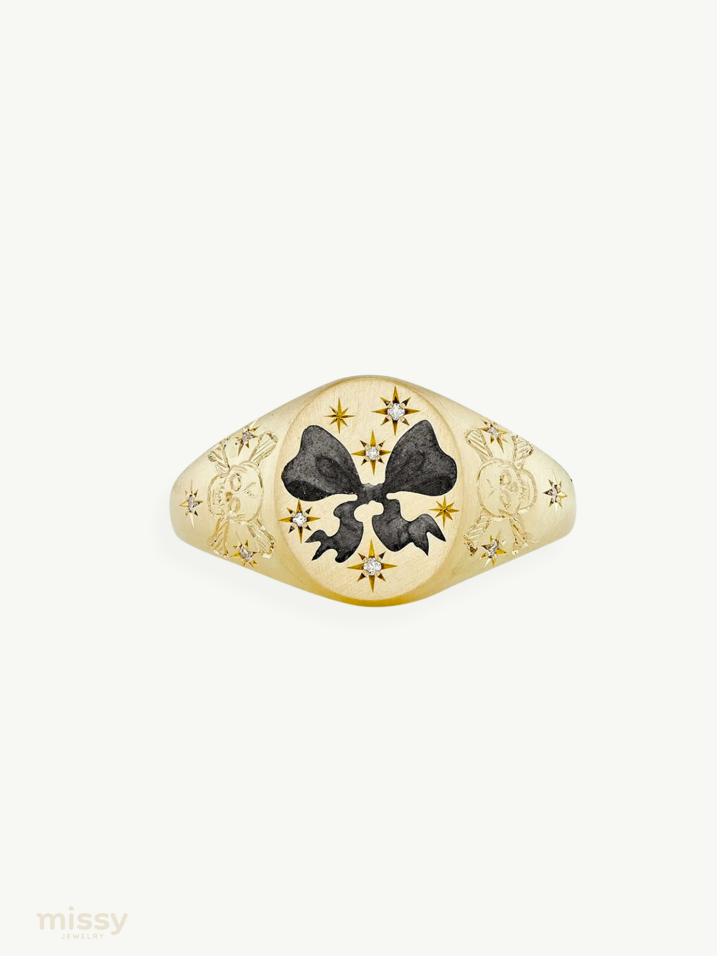 Annora Bow Painted Adjustable Rings