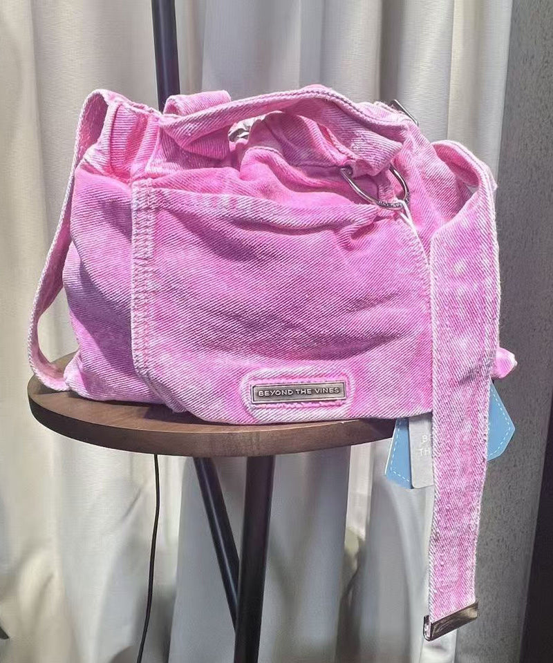 Green Tie Dye Denim Versatile Tote Bag