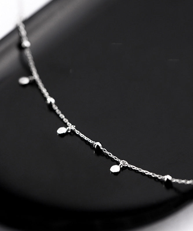 New Jewelry Round Bead Zircon Discs Choker Necklace for