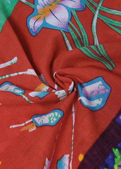Print Short Sleeve Summer Dress