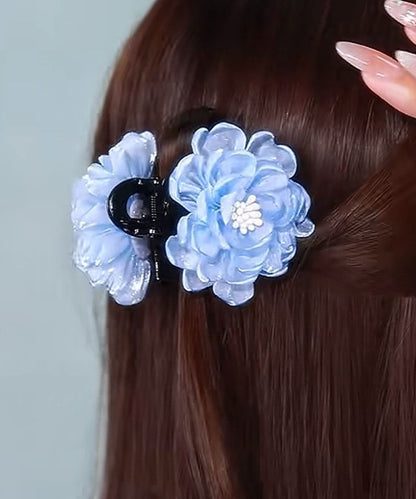 Original Design Blue Organza Hairpin