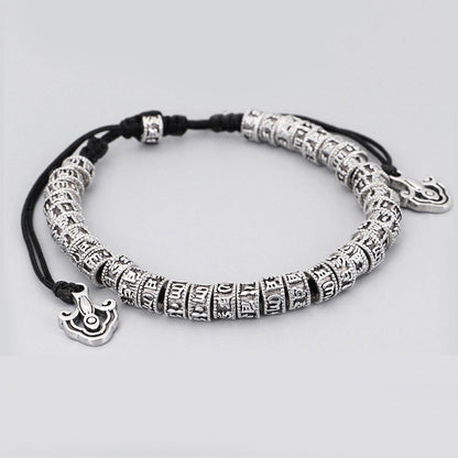 Buddha Stones Handmade Tibetan Mantra Purity Bracelet