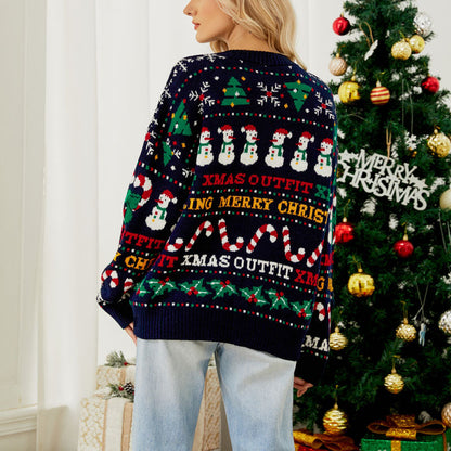 Festive Christmas Knit Sweater for Women