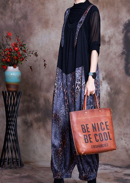 Blue Patchwork Print Two Pieces Set Spring