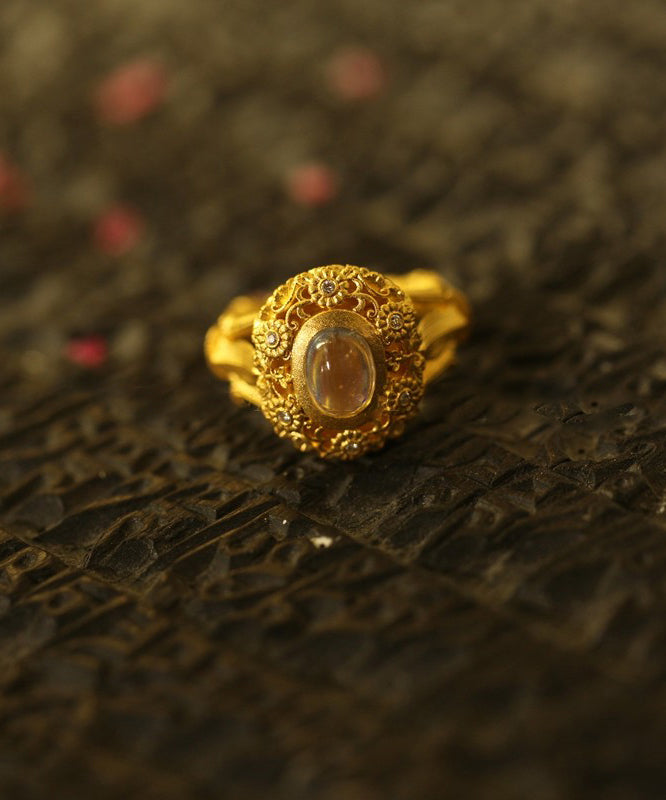 Gold Ancient Gold Jade Rings