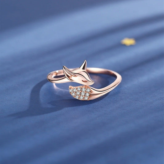 Fox Micro Crystal Ring