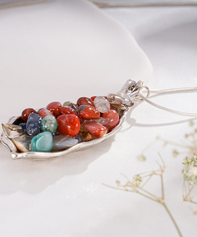 Silk Sterling Silver Jade Pendant Necklace