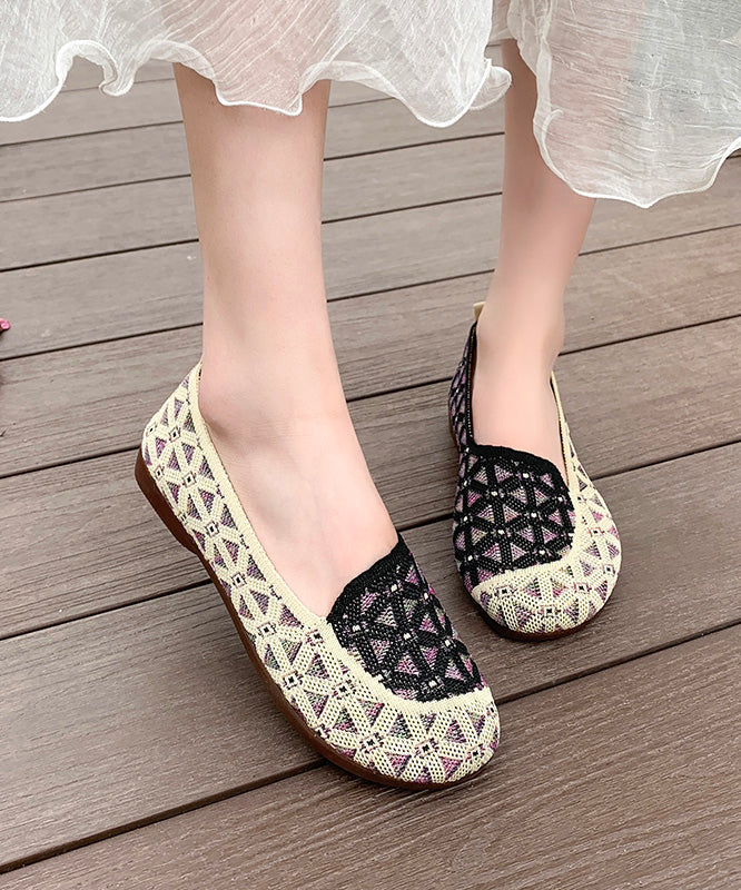 New Red Breathable Soft Soled Flats Shoes