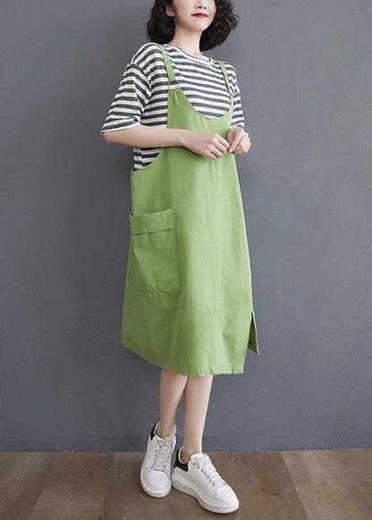 Two Piece Summer New Strap Skirt + Striped T-shirt