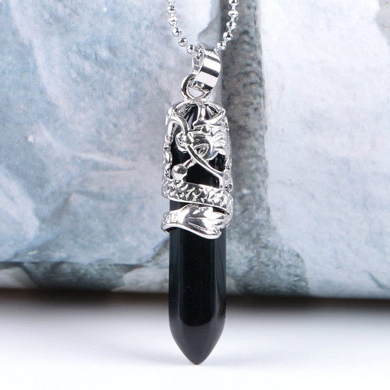 Natural Stone Pendant Necklace