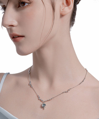 Silk Copper Overgild Gem Stone Pendant Necklace