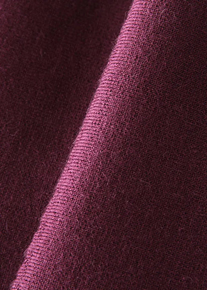 Mulberry O-neck Slim Fit Woolen Dresses Spring