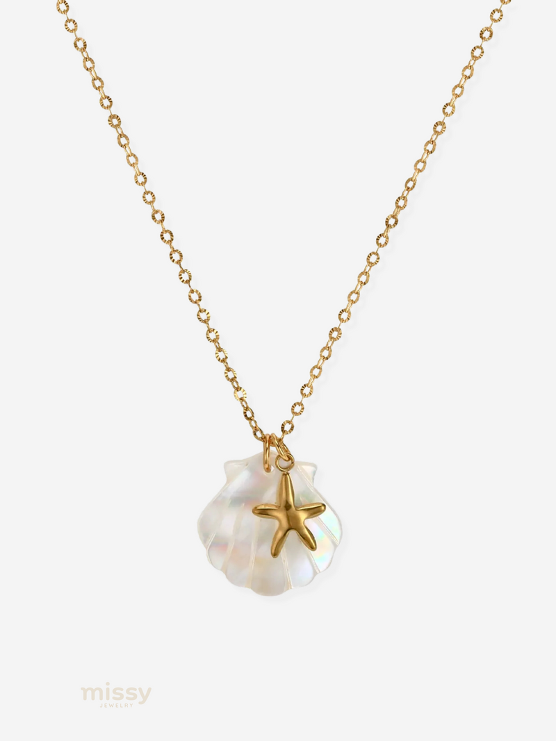 Susie Ocean Charm Shell Necklace
