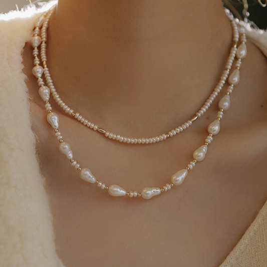 7-8mm Freshwater Baroque Pearl Necklace