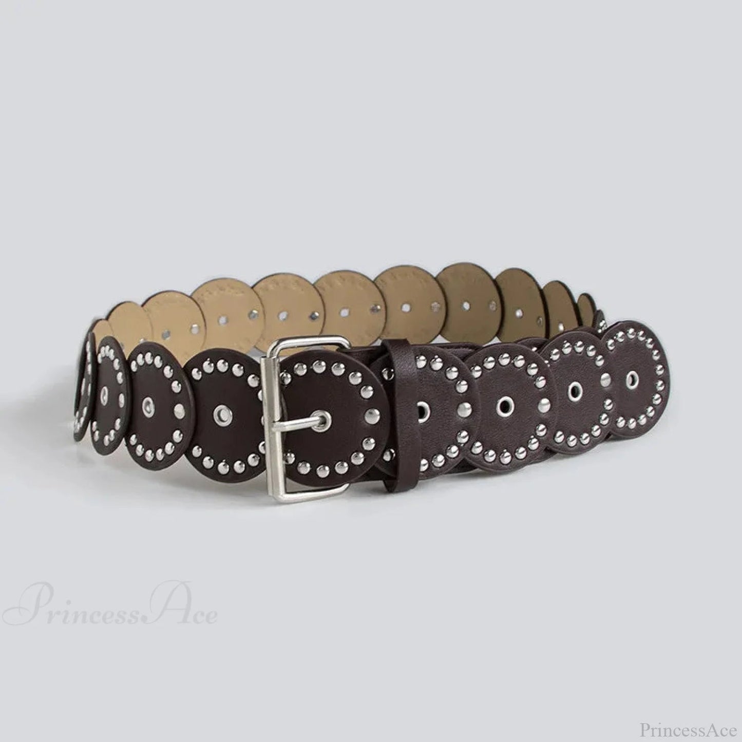 Individual Gothic Circular Rivet Waist Belt