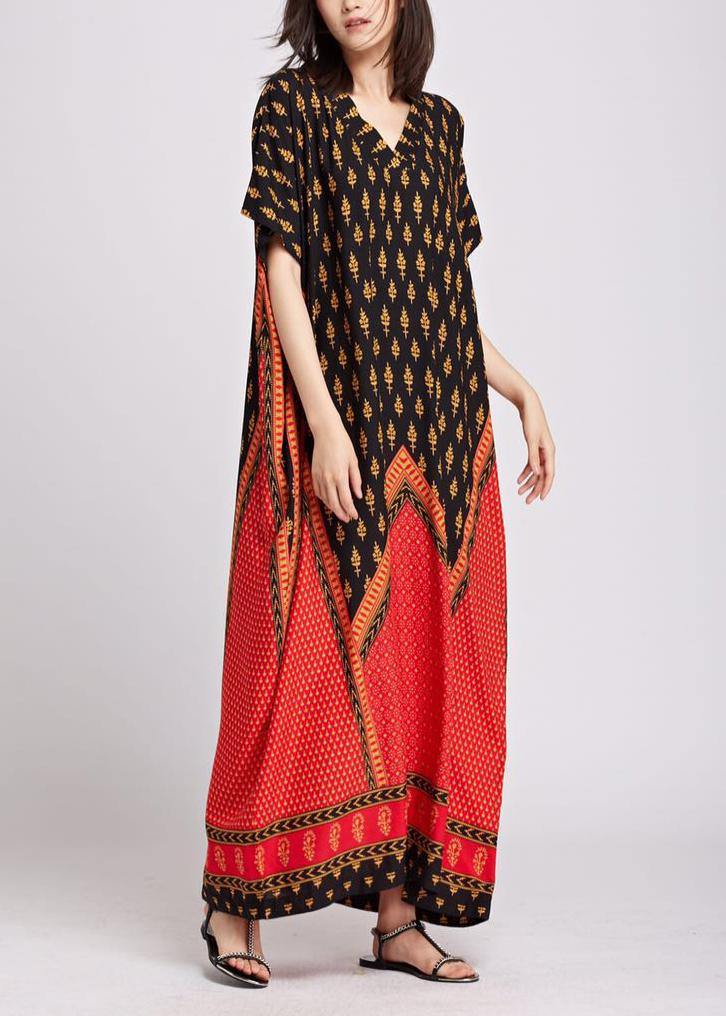 Luxy Print Maxi Dress Summer Caftan