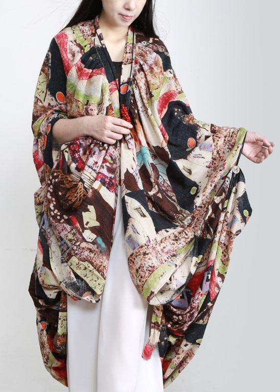 Natural O Neck Asymmetric Cotton Top