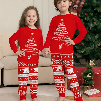 Stylish Winter Family Christmas Pajama Set for Unisex