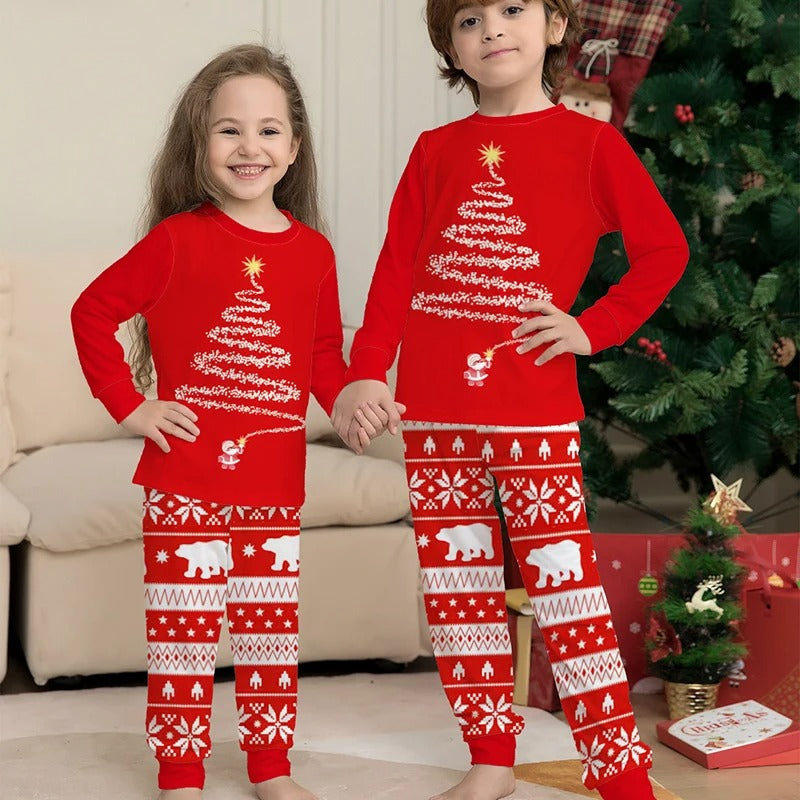 Stylish Winter Family Christmas Pajama Set for Unisex
