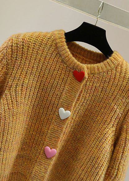 Loose O-neck Cotton Knit Knitted Sweater Winter