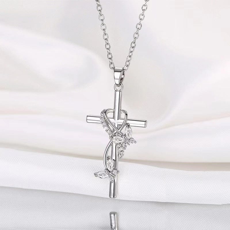 Butterfly Cross Necklace