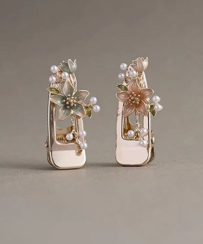 Alloy Pearl Dripping Glaze Hairpin Two-piece Set