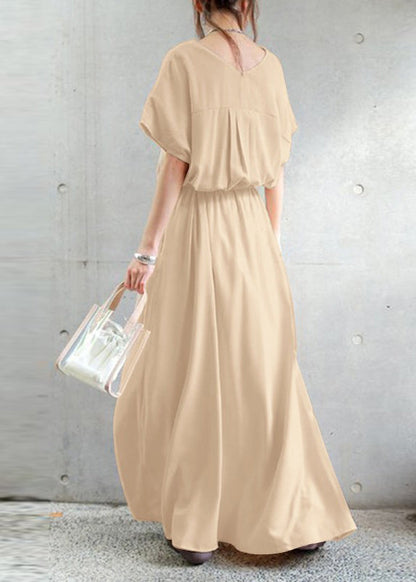 Black Tie Waist Exra Large Hem Cotton Dresses Summer