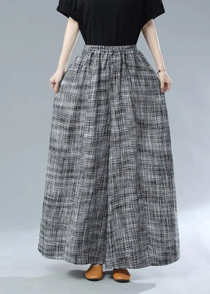 Black Pockets Wide Leg Fall Pants