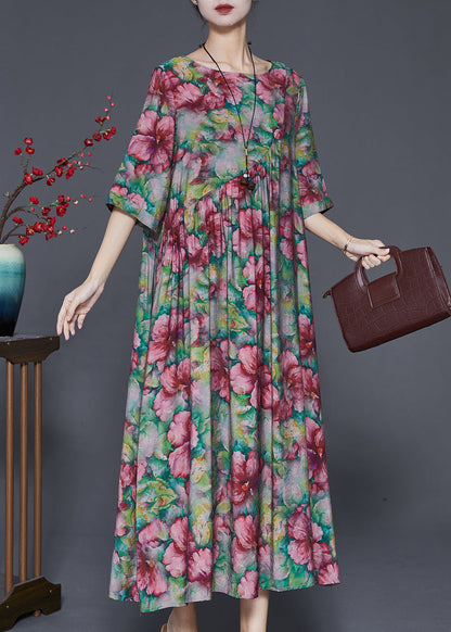 Red Dress Oversized Exra Large Hem Half Sleeve
