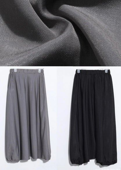 Grey Chiffon Lantern Pants Summer