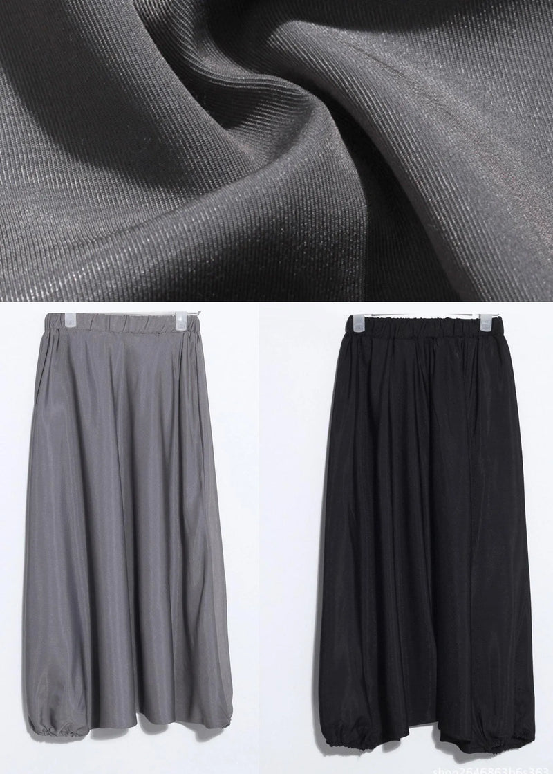 Grey Chiffon Lantern Pants Summer