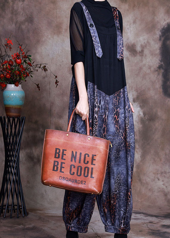 Blue Patchwork Print Two Pieces Set Spring