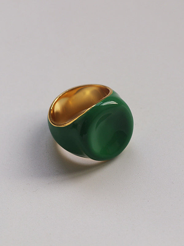 Original Creation Color Geometric Rings Accessories