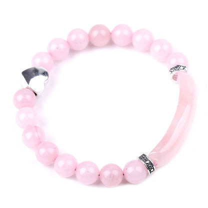 Buddha Stones Natural Crystal Beads Heart Bracelet