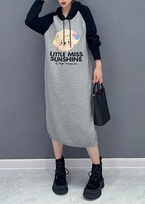 Pink Print Wrinkled Knit Maxi Sweater Dresses Long Sleeve