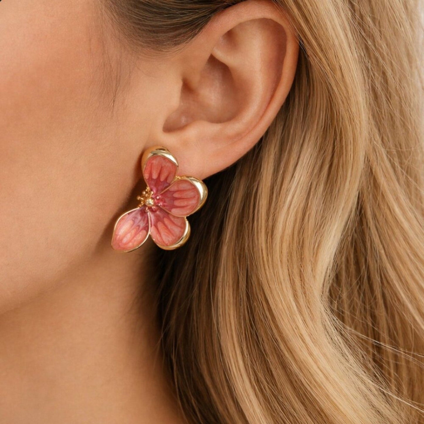 Pink "sophia" Earrings