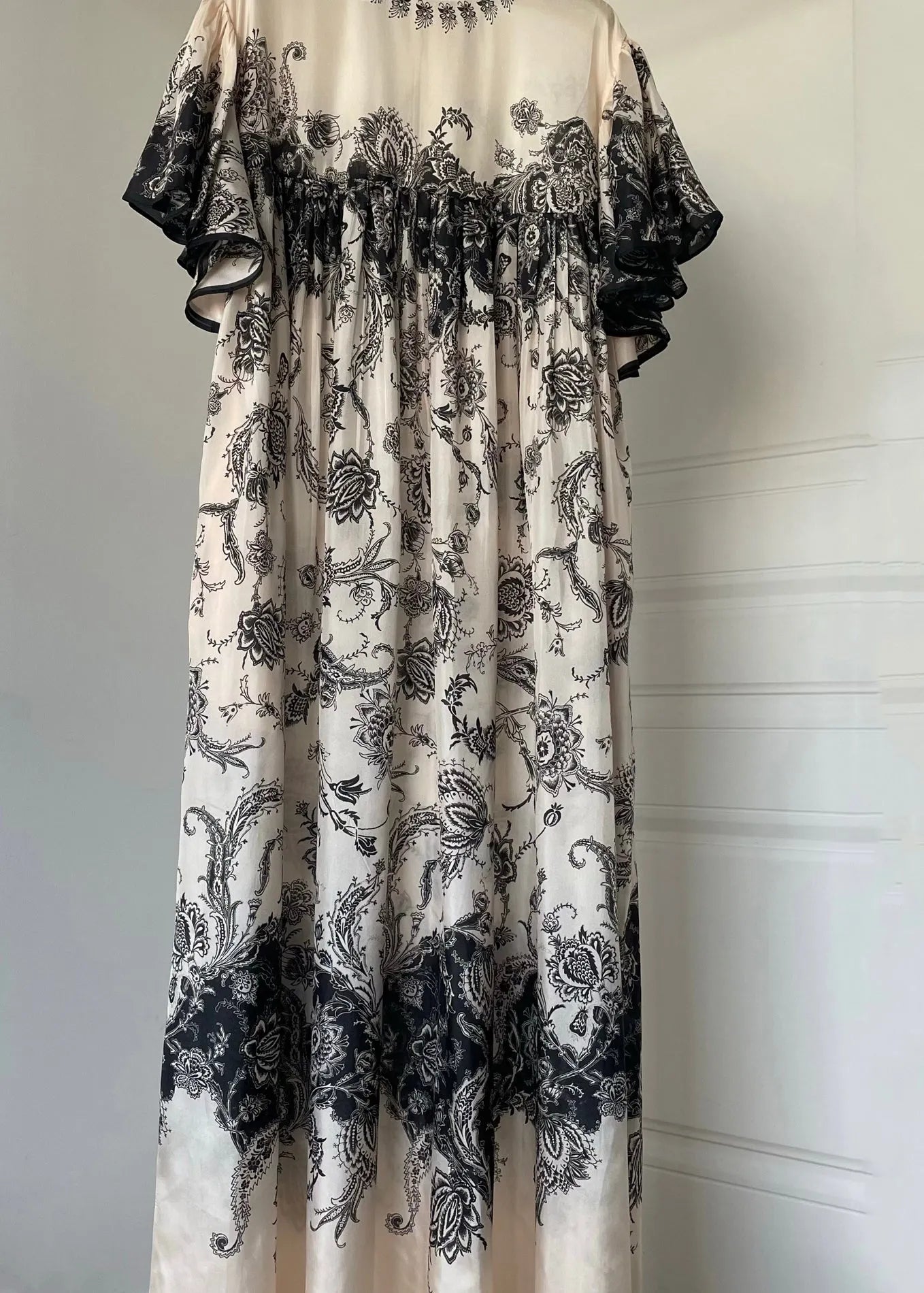 O Neck Print Cotton Long Dresses Summer