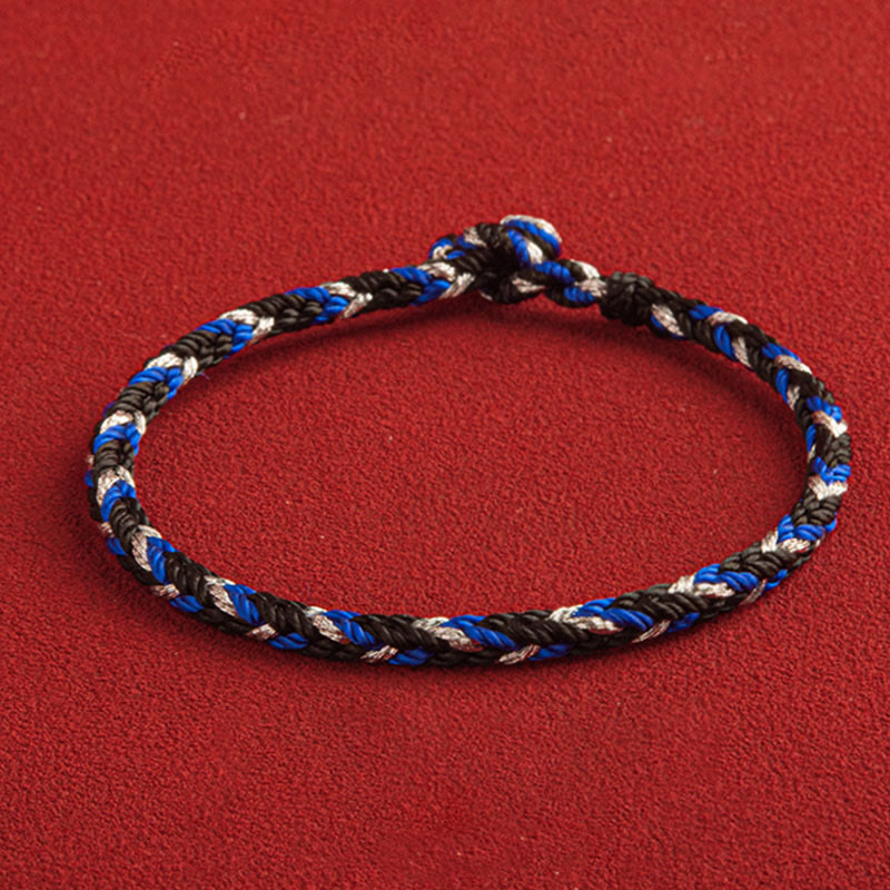 Buddha Stones "may Prosperity Fill Your Life" Lucky Multicolored Bracelet