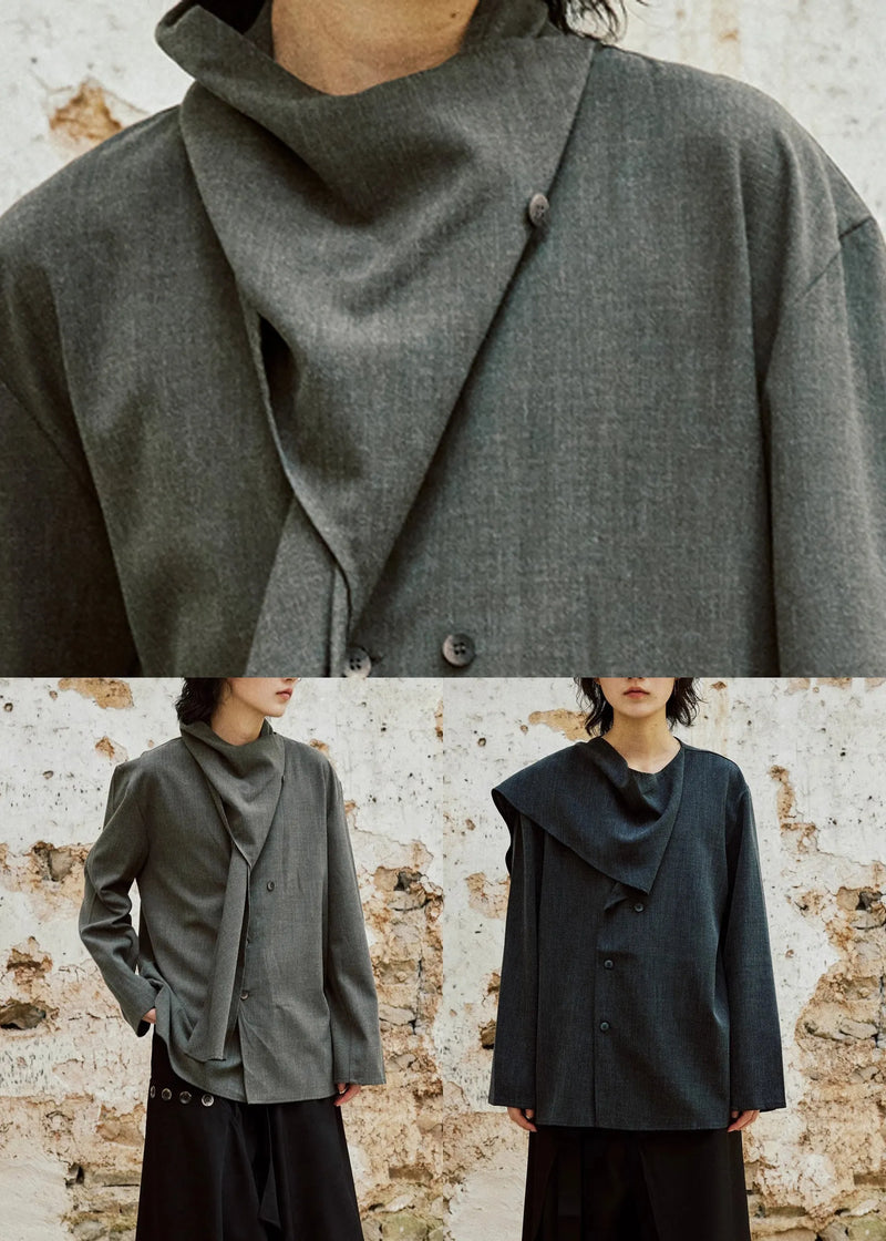 Green Patchwork Cozy Tops Fall
