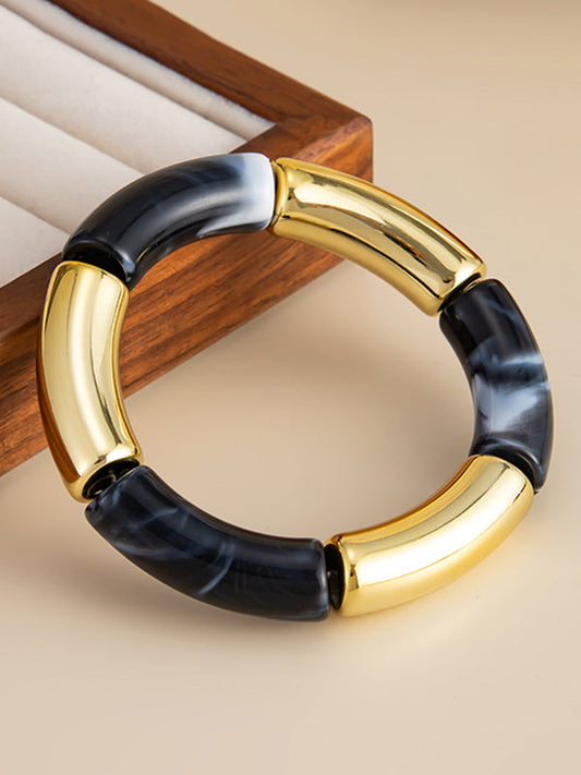 Contrast Color Geometric Bracelet Accessories
