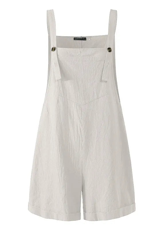 Nude Linen Jumpsuit Summer