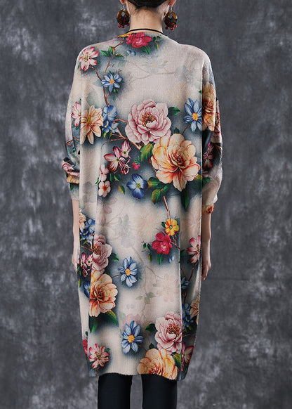 Diy Khaki Oversized Knit Maxi Dresses Spring
