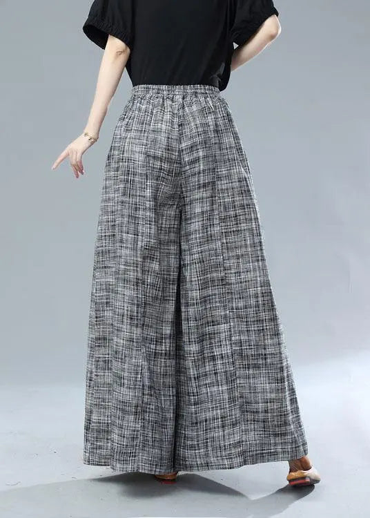 Black Pockets Wide Leg Fall Pants