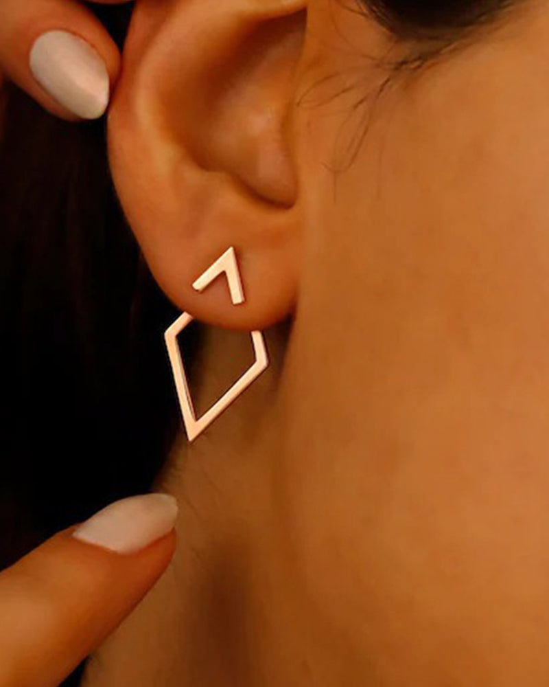 Simple Diamond-shaped Earrings