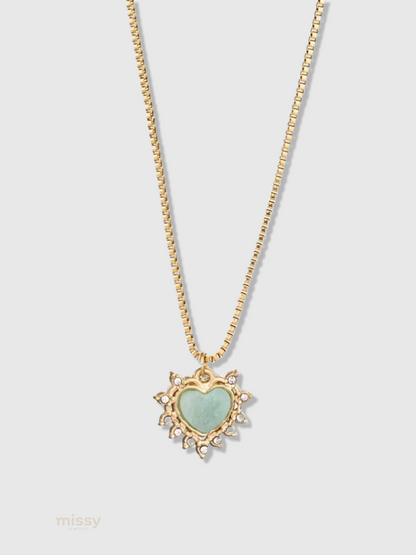 Rue Natural Stone Pendant Necklace