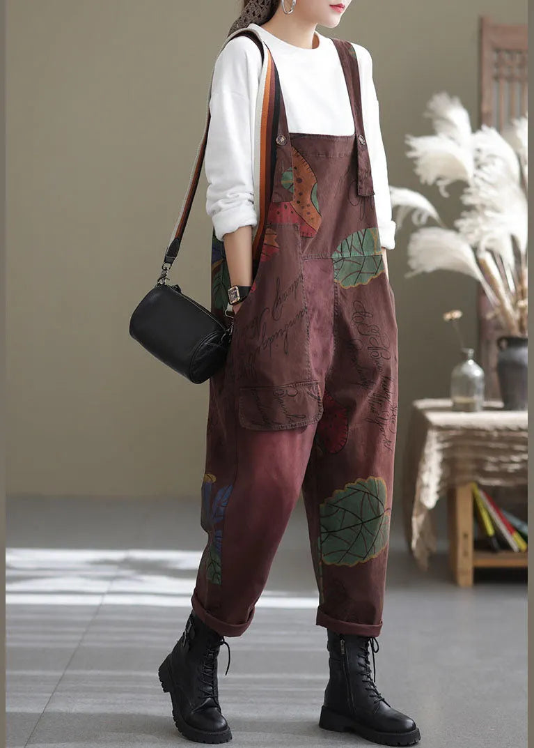 Mulberry Pockets Print Jumpsuit Spring