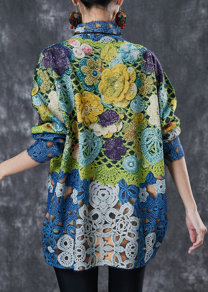 Green Zircon Knit Pullover Spring